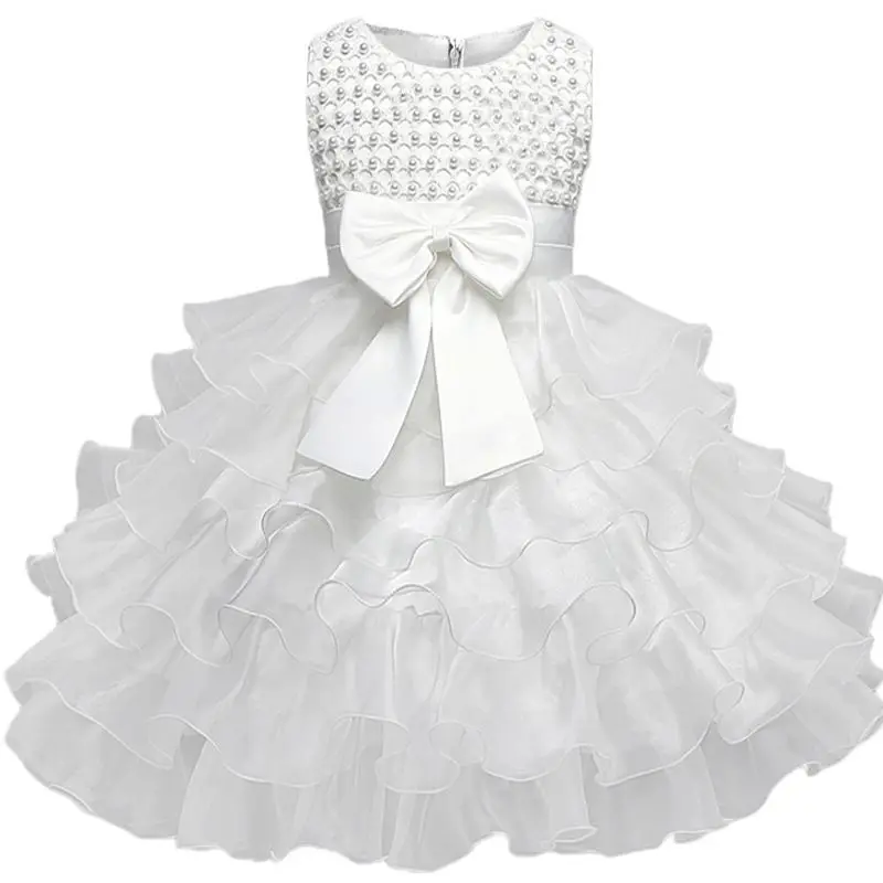 AG012 White Кружева Платья для маленьких девочек 6 M-24 M 1 лет для маленьких девочек s платье для девочек на день рождения для девочек платье принцессы платье на крещение vestido infantil - Цвет: AG012 White