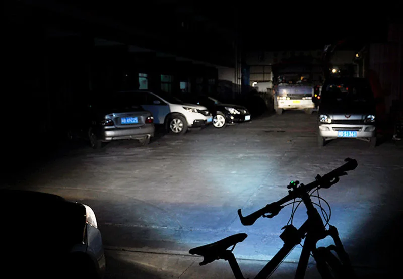 Perfect Bicycle Accessories Aluminum Alloy Front Lamp Handlebar Frame Light T6+2*XPE2 Waterproof LED Bike Bicycle 11