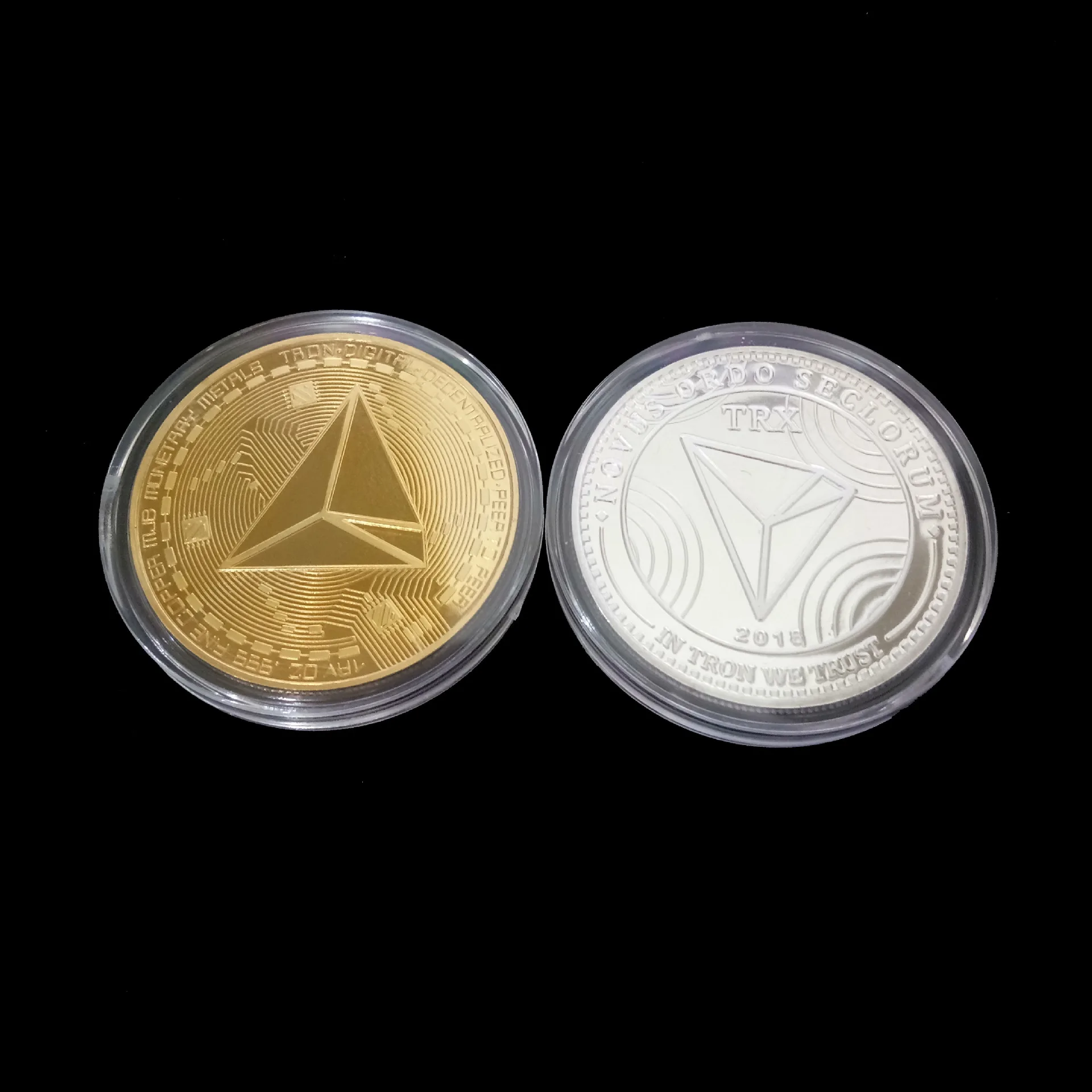 

New Non-currency TRX Coins Virtual Metal Commemorative Coins TRX Coins Bitcoin Commemorative Coins Gift Drop Shipping