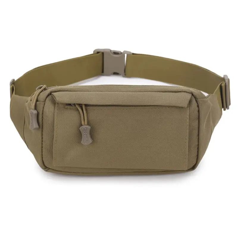 Men's Business Leather W/ Zipper Tactical Belt Pouch Waist Bag Purse Pack US