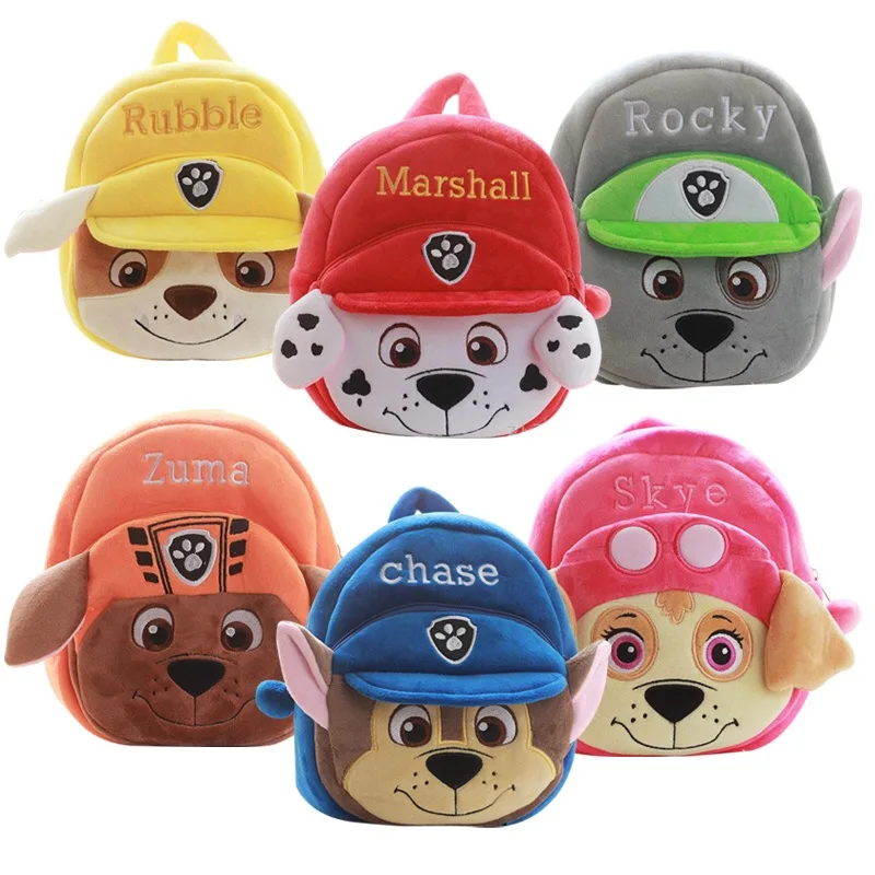 

Unisex Zipper Baby Cute Kids Plush Backpacks Mini schoolbag Puppy Plush Backpack Children School Bags For Baby 1-3 Years old