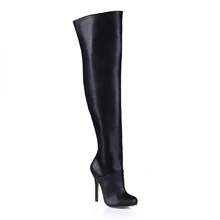 CHMILE CHAU/черная пикантная обувь для вечеринок женские ботфорты на высоком каблуке-шпильке zapatos mujer botas Plua, размер 0640CBT-Z2