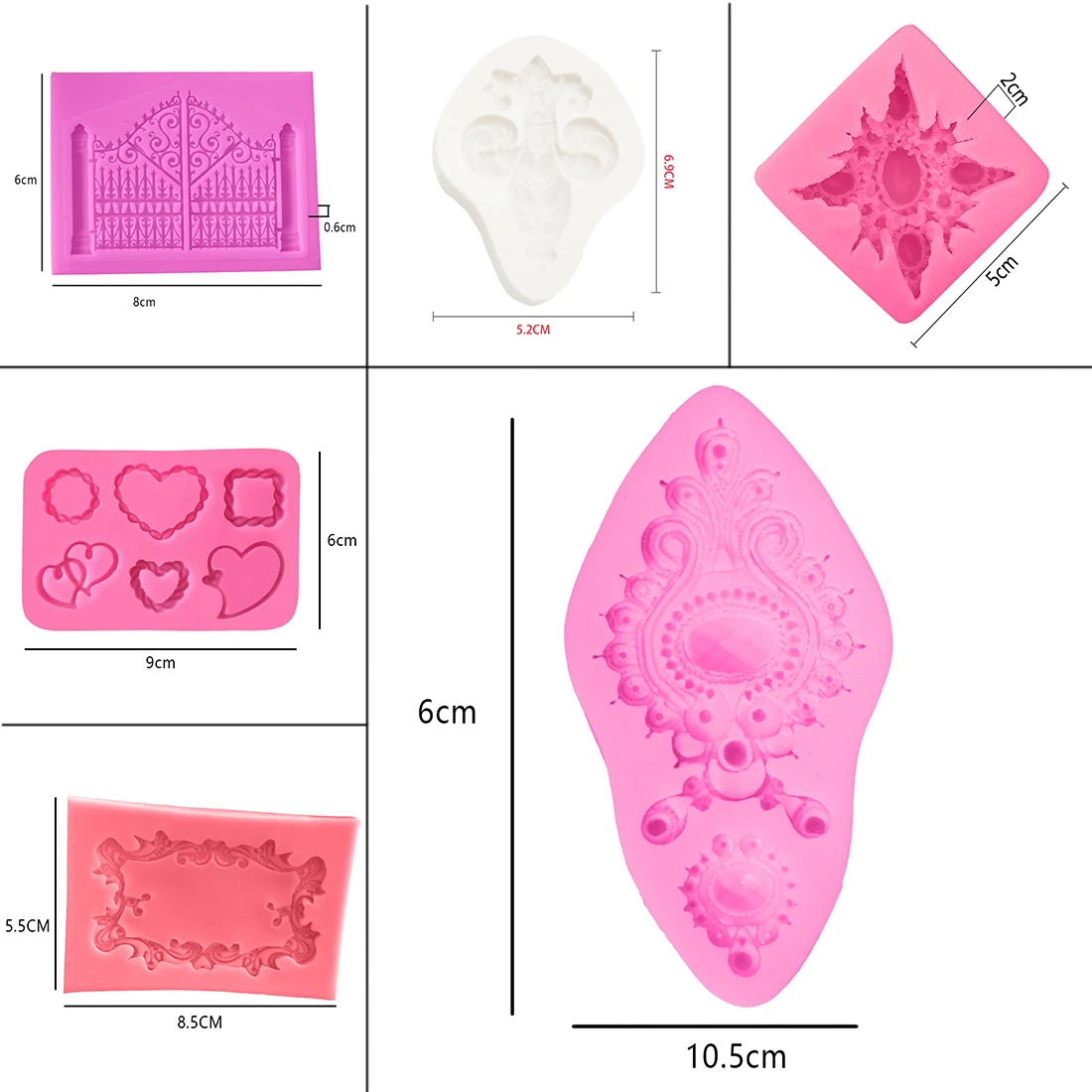 1 шт силиконовая форма для шоколадного мыла трафарет для торта Ретро зеркальная рамка алмазные кухонные формы аксессуары Кондитерские инструменты DIY форма для выпечки