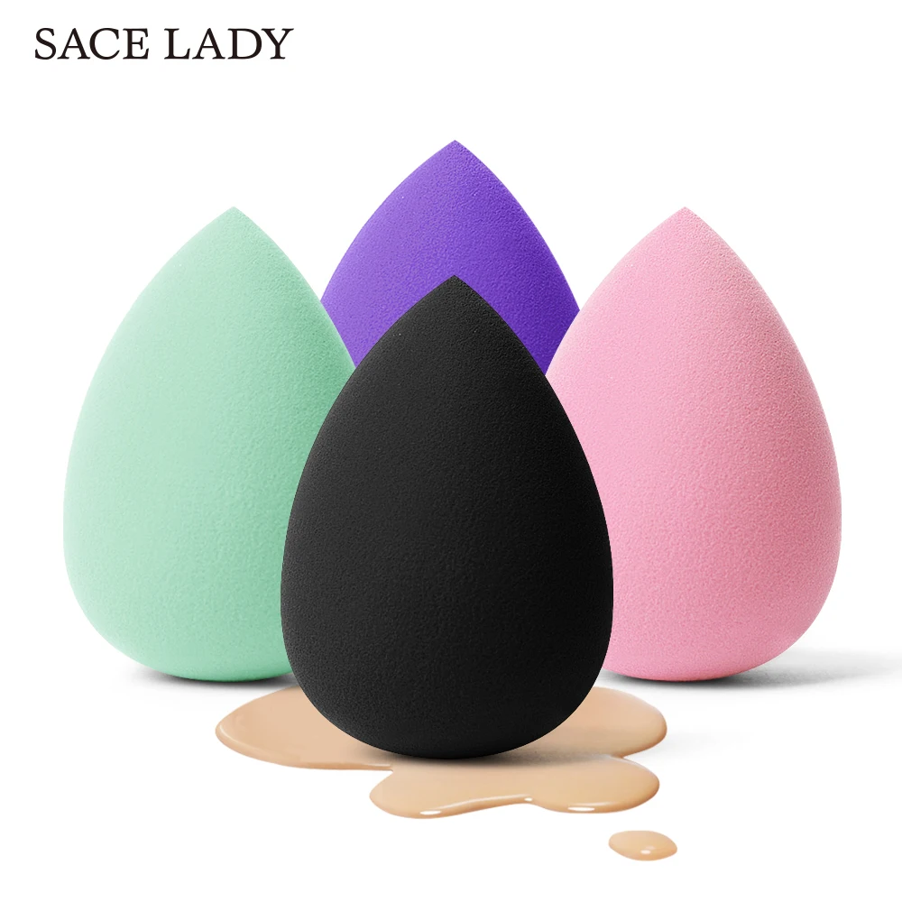 

SACE LADY Water Drop Foundation Sponge Makeup Blender Cosmetic Puff Face Powder Smooth Make Up Cosmetics Sponge Brand Tools
