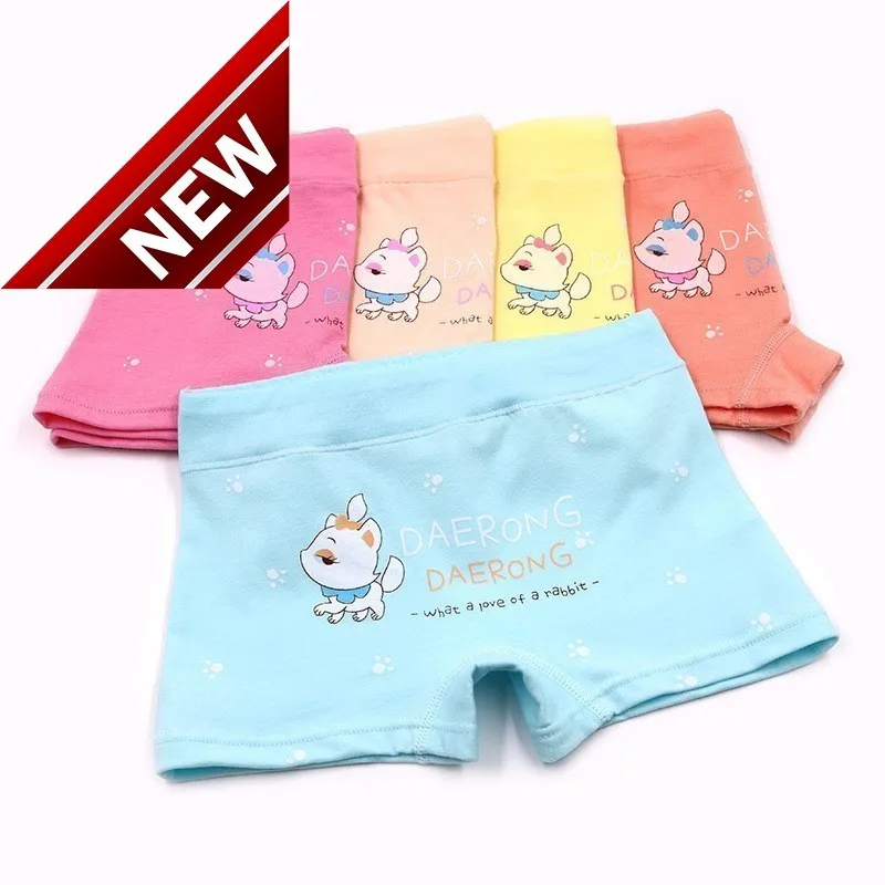 

5pcs/lot Girls Cotton Boxer Briefs Children Panties Girls Kids Underwear Panty Majtki Damskie Bragas Cuecas Mulher 1-12 Years