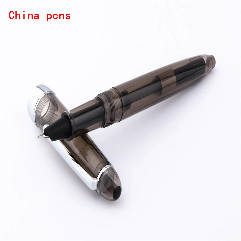 24 цвета, роскошное качество, Jinhao 992, спираль, интерфейс, Круглый, Офисная авторучка, новая, для школьников, студентов, офисные, канцелярские, чернильные ручки - Цвет: Tou black fine