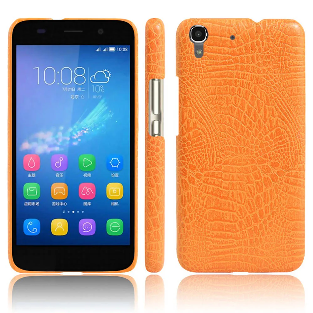 SUBIN New Luxury Crocodile Skin PU Leather Case For Huawei honor 4A SCL-AL00 5.0&quot Back Cover Phone Protective Cases phone bag |