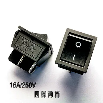 

Large ship type switch KCD4-201 black 4 foot 2 file power rocker switch 16A/250V 10PCS