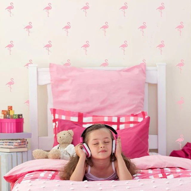 40pcs Set Flamingo Wall Decals Diy Modern Home Baby Nursery Decal 40pcs Set Flamingo Wall Decals Diy Modern Home Baby Nursery Decal Removable Pattern