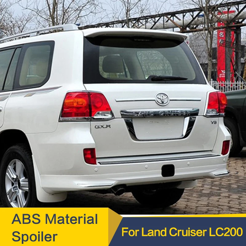 

For Toyota Land Cruiser LC200 2008-2018 Spoiler Rear Trunk Lid Car Spoiler ABS Material Customize Color DIY Paint Car Spoiler