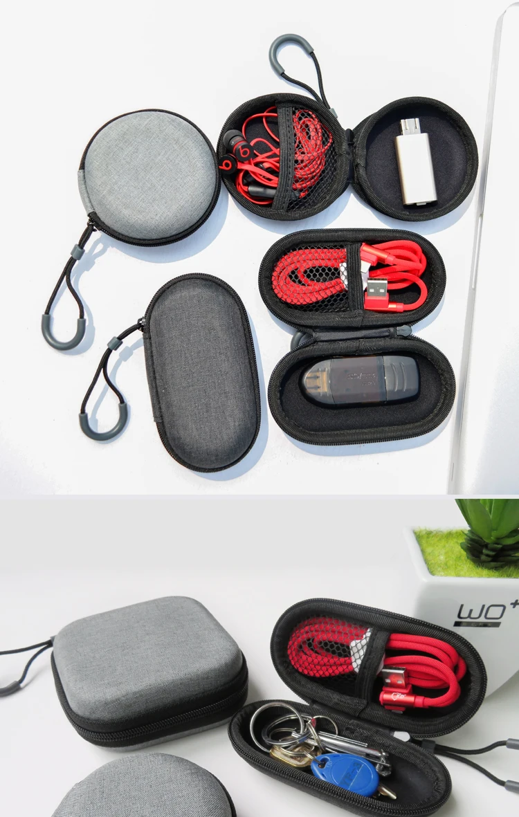 12 Liboer Hard Organizer Earphone Case Storage Small Earphone Bag Mini Earphones Pouch EVA Protective Case for Earphones and Cables