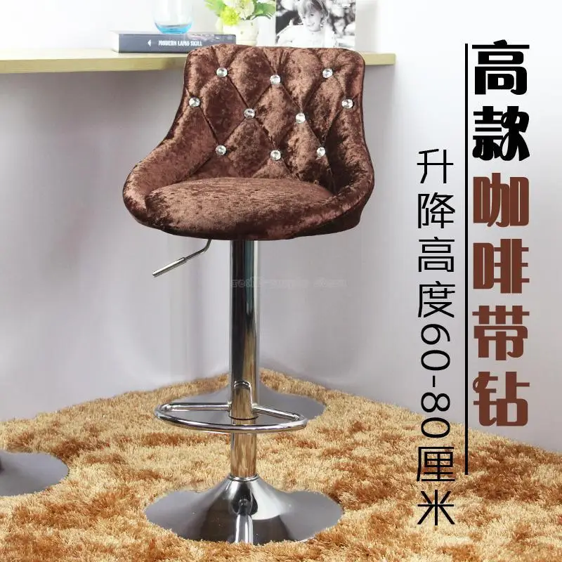 Скандинавский Модный повседневный креативный барный стул домашний простой высокий стул касса тыльная стул - Цвет: Style 6