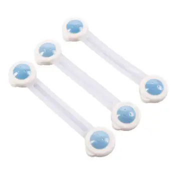 

5PCS Lengthened multifunctional children's safety lock drawer refrigerator lock anti-clip hand window lock buckle