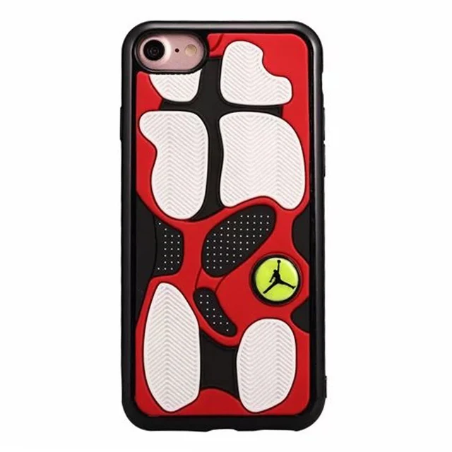 3D Air Jordan Shoe Sole TPU+Rubber Case For iPhone 8, AJ