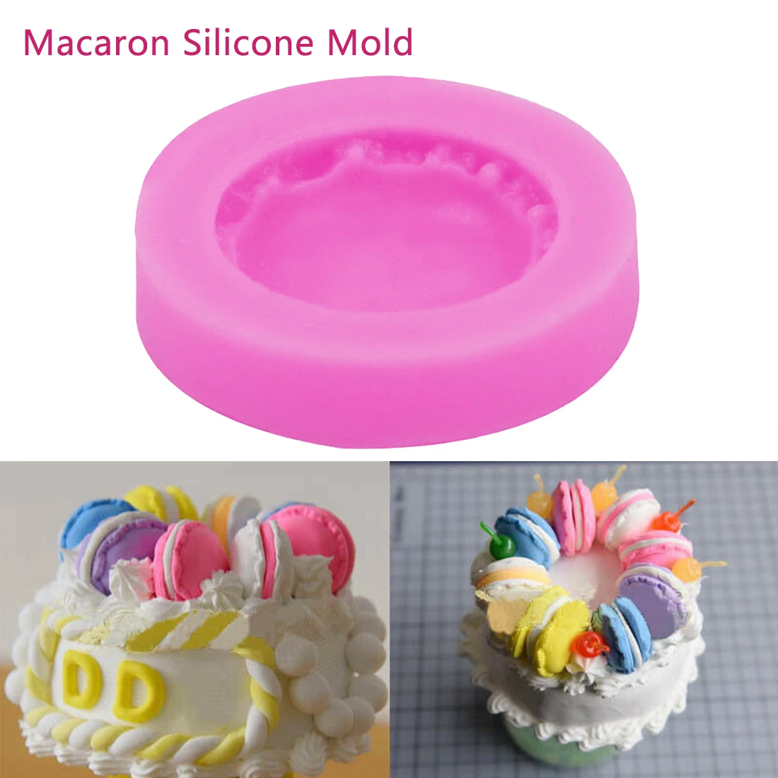 

Macaron Shape Silicone Cake Fondant Mold Chocolate Baking Tool DIY Sugarcraft Bakeware Chocolate Mould