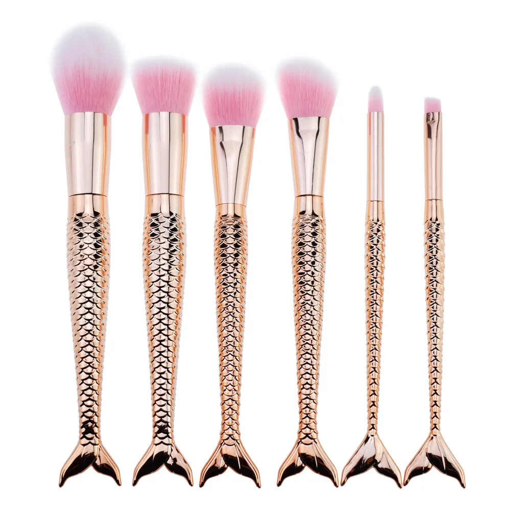 

6Pcs Cosmetic Makeup Brush Lip Makeup Brush Eyeshadow Brush maquiagem profissional completa kit для макияжа acessórios 04*