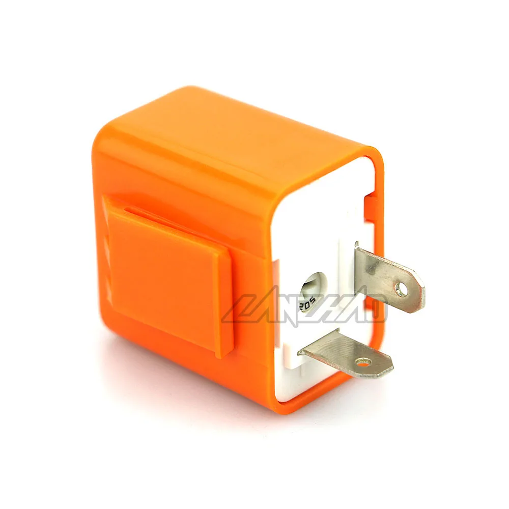 2 Pin DC-12V Motorcycle LED Turn Signal Light Resistor Indicator Flasher Speed Adjuster Blinker Relay