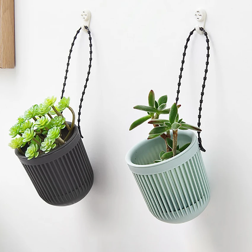Home Decor Planter Plants Holder Hanging Flowerpot Garden Pot Double-layer