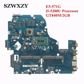 

High Quality For ACER E5-571G Laptop Motherboard A5WAH LA-B991P NBMLC11007 NB.MLC11.007 With i5-5200U CPU GT840M/2GB MB