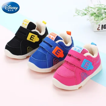 

Winter new Disney children's warm cotton shoes 1-3 years old boy and girl baby toddler shoes indoor and outdoor plus velvet