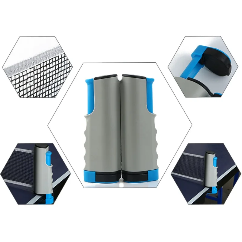 

2M Retractable Table Tennis Table Plastic Strong Mesh Net Portable Net Kit Net Rack Replace Kit For Ping Pong Playing