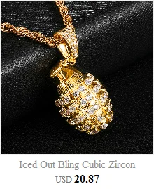 Полный Iced Out Bling Eagle горный хрусталь цепь позолоченные подвески и ожерелья для мужчин хип хоп ювелирные изделия дропшиппинг