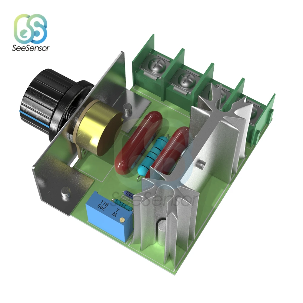 Переменный ток 220 в 2000 Вт регулятор скорости двигателя SCR регулятор напряжения диммеры термостат электронный регулятор напряжения модуль