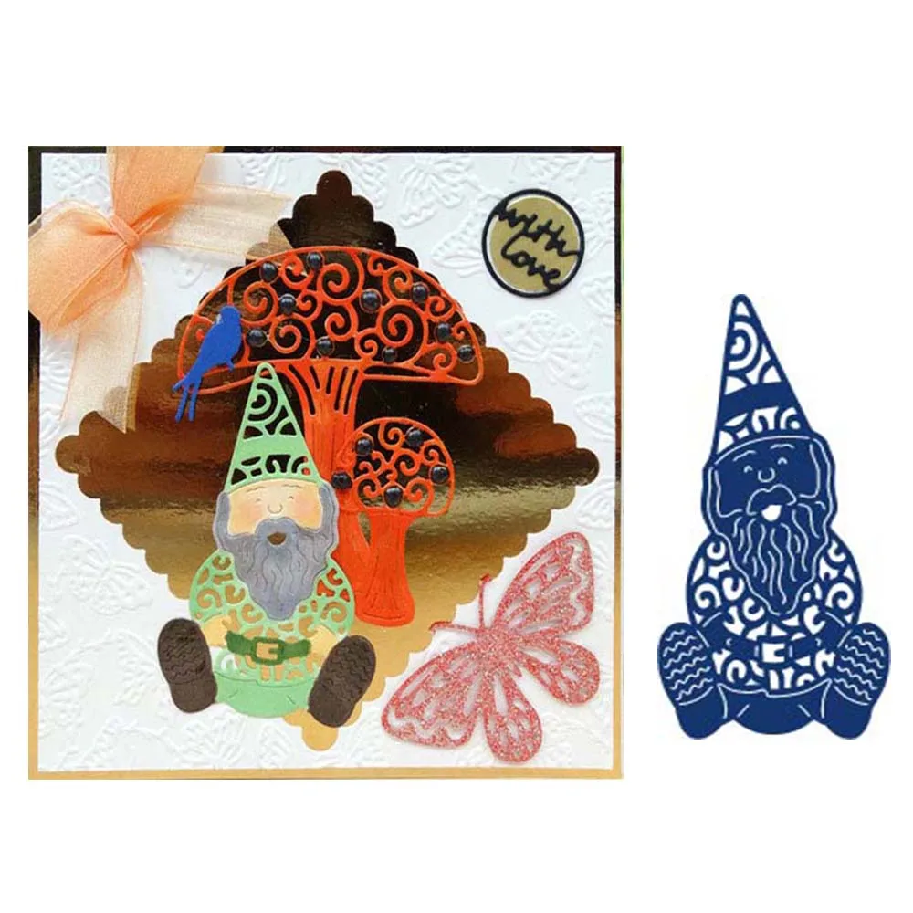 

HamyHo Santa Claus Frame Metal Dies Cut Decoration Album Scrapbook Cutting Dies DIY Embossing Scrapbooking paper Card Stencil
