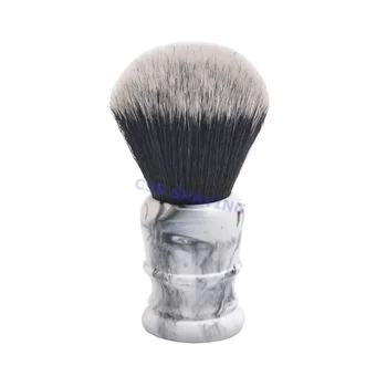 

CSB 24mm High Quality Tuxedo Synthetic Hair Marble Pattern Shape Resin Handle Shaving Brush