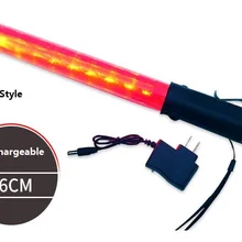 36 см Длина наружная перезаряжаемая жезл регулировщика с пожарной Управление флуоресцентный стержень светодиодный полиции защитные командные палка