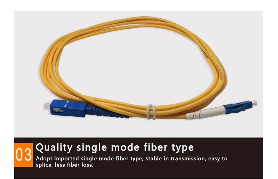 10 шт./пакет LC/UPC-SC/UPC Одномодовый симплексный волоконно-оптический патч-корд 3 м Волоконно-Оптический Коммутационный шнур/перемычка провода