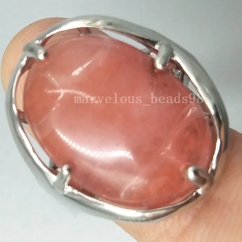 Free shipping Fashion 1pcs Cherry Quartz Owl Women Men Ring 7~12" (us) adjust MC5272 | Украшения и аксессуары