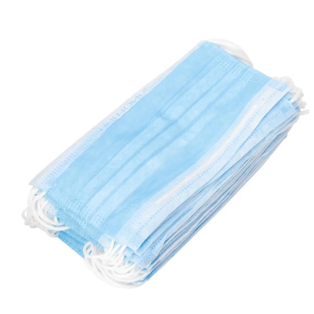 

50Pcs Non-woven Fabric Disposable Mouth Masks Adult Anti Haze Mask Anti-dust Mouth Masks Windproof Mouth Face Masks