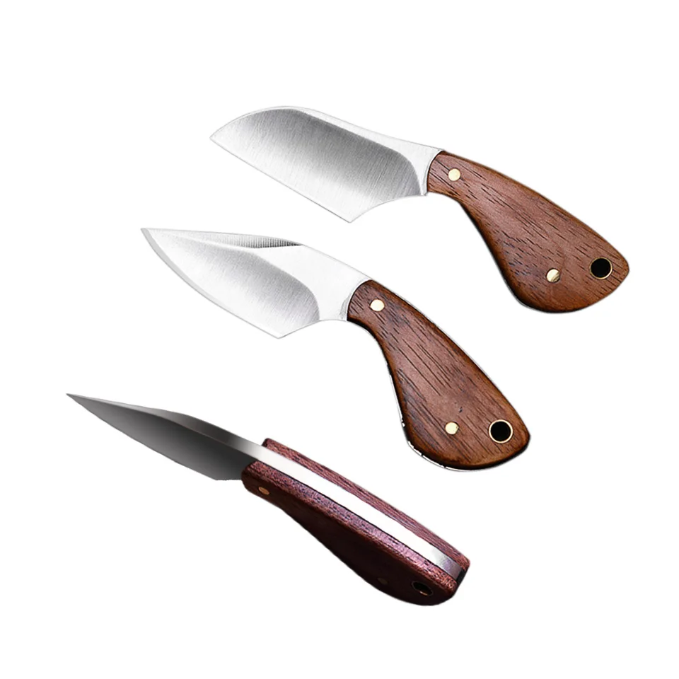 

Fixed Blade Knife Camping Hunting Knives Stainless Steel Knife Outdoor Survival Hand Tools Pear Wood Handle Couteau Navajas