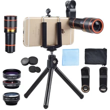

APEXEL 12X Telescope Zoom Phone Camera Lens for iPhone Xiaomi Samsung galaxy Android Smartphones Camera Lens with Tripod & Clip