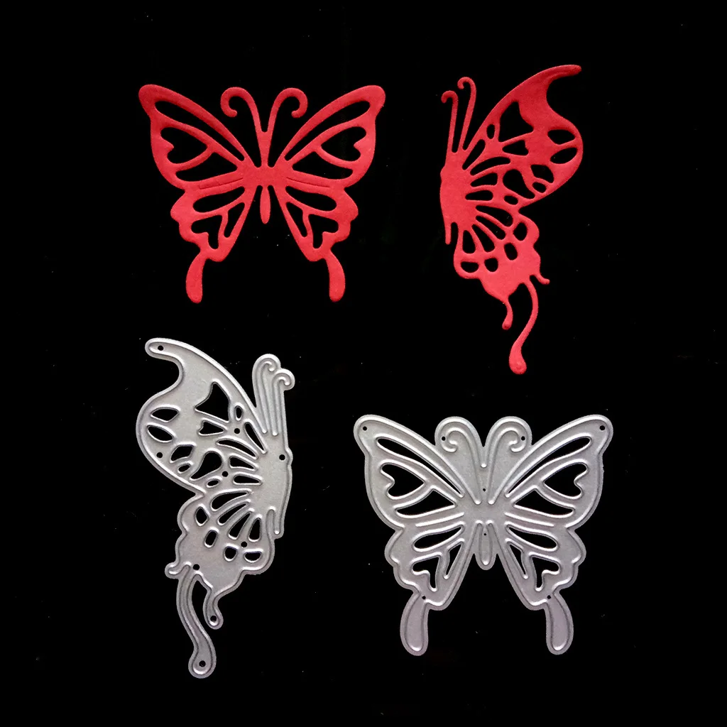 

2pcs/set butterfly scrapbooking DIY Embossed carbon steel cutting die decorative paper-cut template