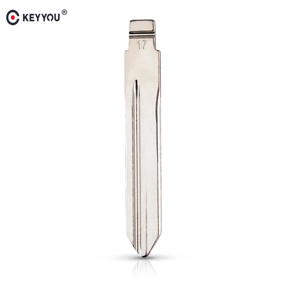 

KEYYOU 10pcs 17# Replacement Flip Remote Key Blade Car Key blank For Citroen Elysee Picasso Remote Key