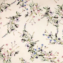 Полметра чистого хлопка Северной Европы жаккардовые искусственный цветок хлопка трава печати ткани одежды платье Детская одежда A976