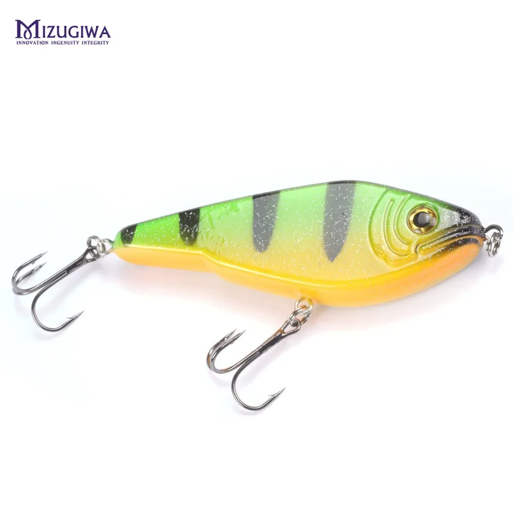 MIZUGIWA Pesca приманка для ловли щуки Jerkbait Buster Jerkbait Big VIB приманки Крючки mustad 50 г 120 мм приманка для ловли щуки медленно погружающаяся большая - Цвет: Color 1