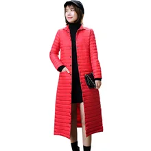 Зимние легкие тонкие 90% Белое пуховое пальто Для женщин длинный тонкий теплый Пуховики на гусином пуху женский Мужские парки ультра легкая зимняя куртка-пуховик re0219