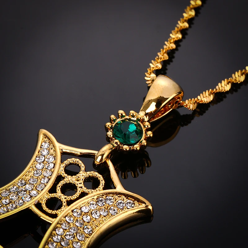 Хрустальное мусульманское ожерелье турки для женщин/мужчин золотого цвета, турецкое свадебное исламское арабское ювелирное изделие, Турецкая монета, подвеска на удачу
