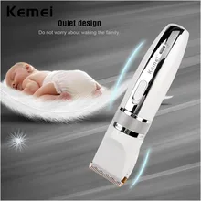 kemei Low Noise adjustable hair clipper 2 in 1 professional nose hair trimmer razor electric shaving machine titanium blade P00