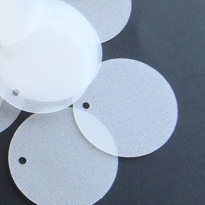 

500g/pack Multi Size Matte White Flat Round Pvc Loose Sequins Paillettes Sewing Wedding Craft 1 Hole Sequin Trim