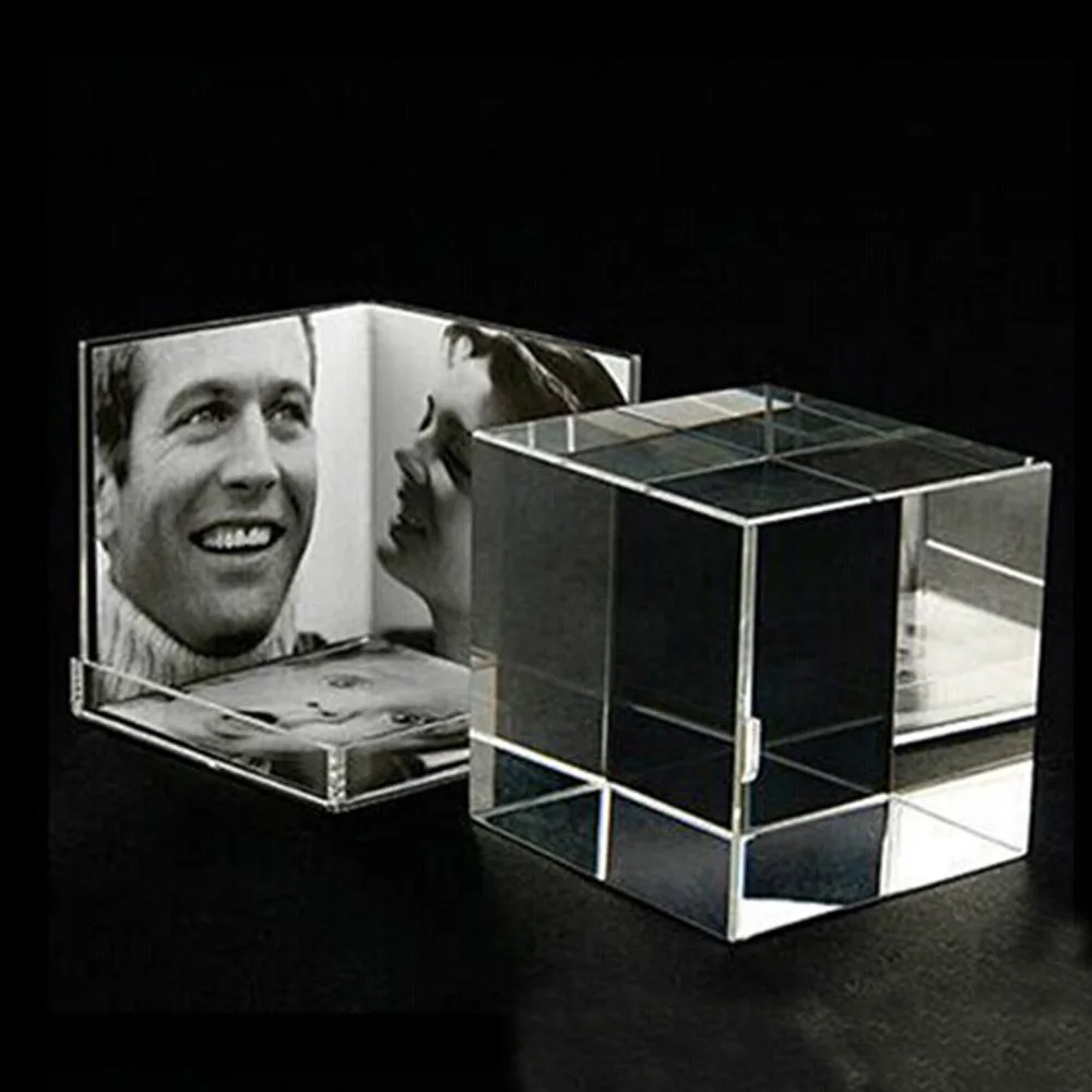 3 side Desktop Clear Acrylic Picture Photo Cube for Multi Photos PF033in Frame from Home