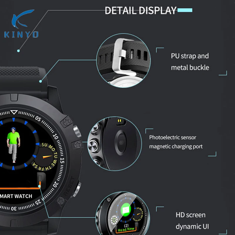 Spovan Смарт-часы IP68 кровяное давление сердечный ритм SmartWatch для мужчин Смарт ремешок для умного браслета фитнес трекер мужской браслет часы
