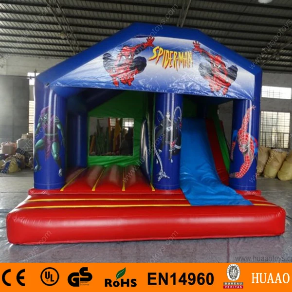 

2015 New Commercial Spiderman Inflatable Bouncer Castle Slide with Free CE Blower