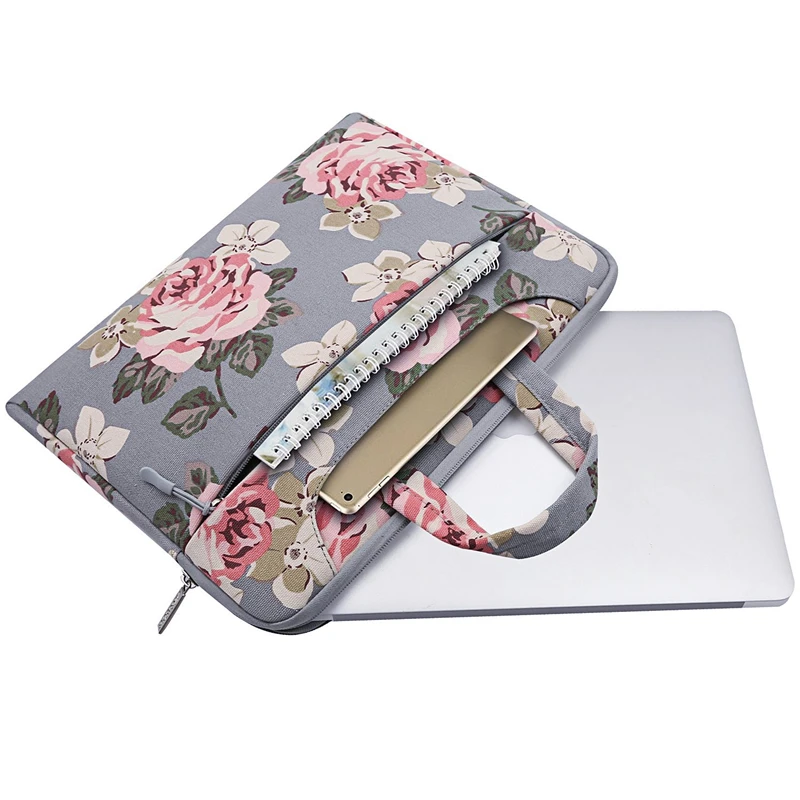 MOSISO парусиновые сумки для ноутбука женщин 13 3 14 15 6 дюймов Macbook Air ноутбук сумка
