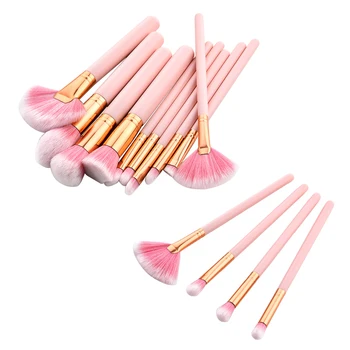 

Professional Makeup Brushes Set Pink Foundation Brush Powder Blusher Contour Eyeshadow Cosmetics Beauty Make up Brush