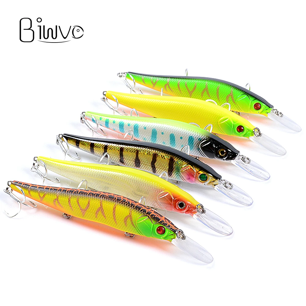 

Biwvo Minnow Lured Metal Long Wobbler Winter Goods For Fishing Hard Artificial Baits 13.5cm 17g Pike Mold For Lures