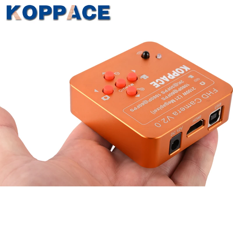  KOPPACE 21MP 1080P 60FPS HDMI USB FHD Industrial Microscope Digital Camera Microscope Camera For Ph